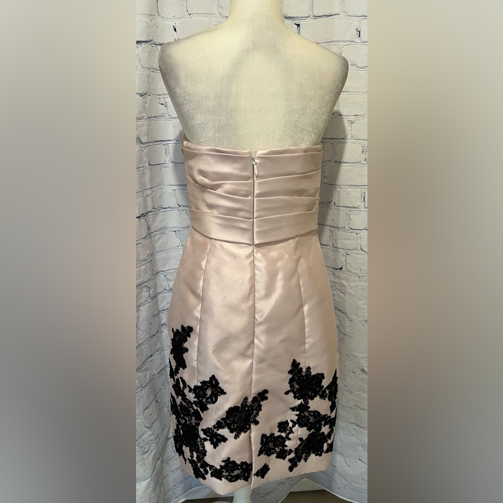 LOVE  -  Pink Strapless Empire Waist Dress w/built-in padded bra-  Size 12 - Picture 8 of 12